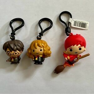 Harry Potter Gang Bag Clips - Harry Potter, Hermione & Ron